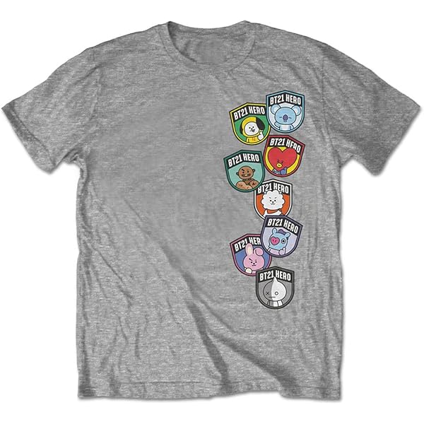 Amazon.co.jp: 公式 Bt21 T Shirt Bts Faces K-Pop Koya Shooky